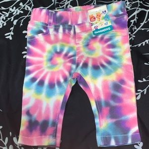 Tie dye pink pants